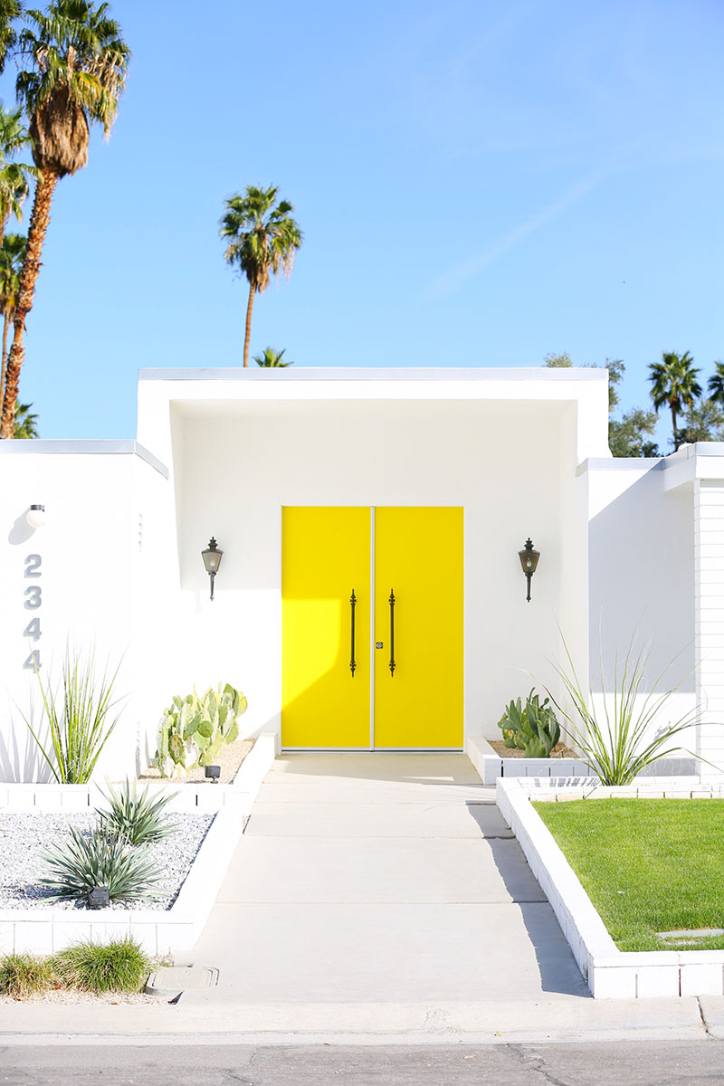 Yellow Doors of Palm Springs | Photo by Kelly Golightly + Fred Moser