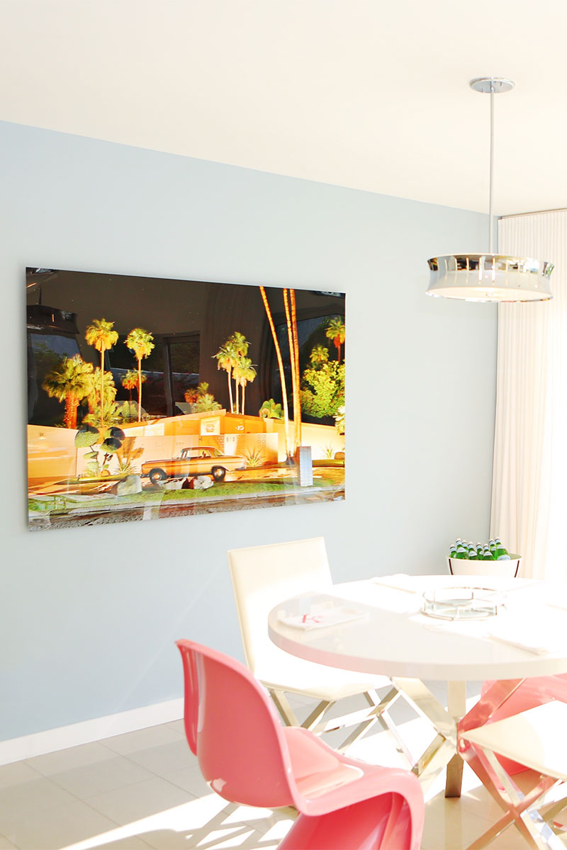 Pink Chairs + Palm Springs Art | Kelly Golightly