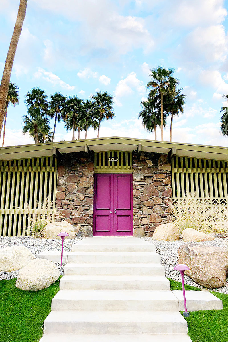 Ultraviolet Purple Door Palm Springs | Kelly Golightly