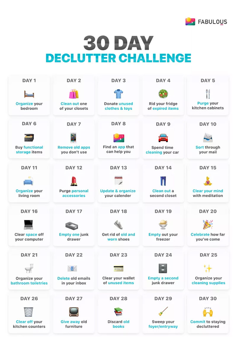 The 30 Day Declutter Challenge. 
