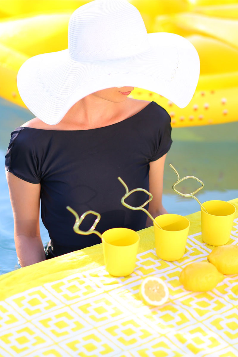 When life gives you lemon pool floats + straws... | Kelly Golightly