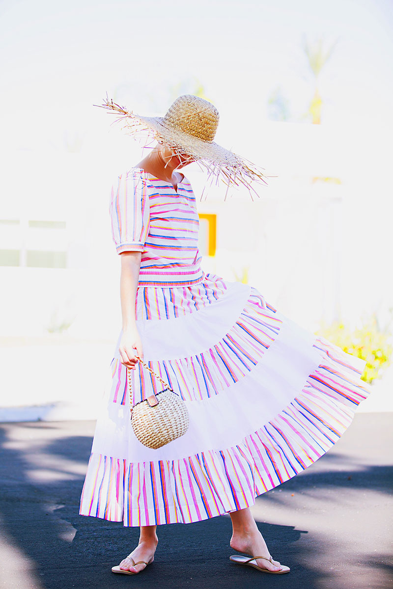 This colorful striped sorbet skirt is eveerything. | Kelly Golightly