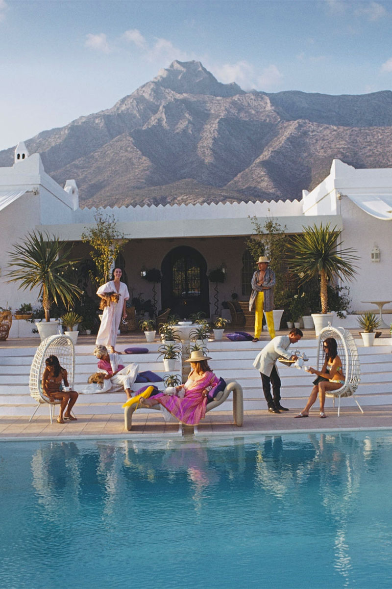 What To Wear To a Slim Aarons Party in Spain