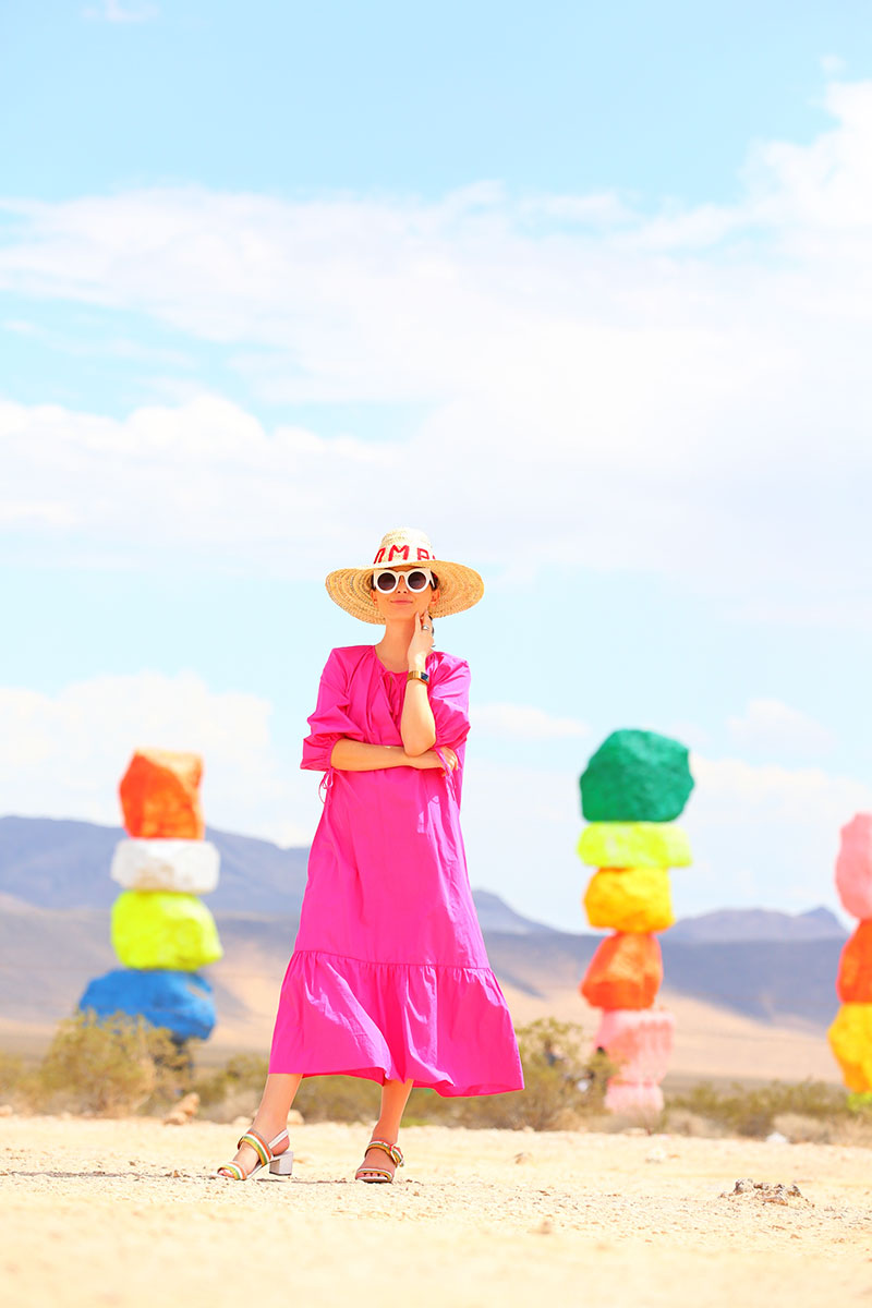 Dressing the Rainbow at Seven Magic Mountains