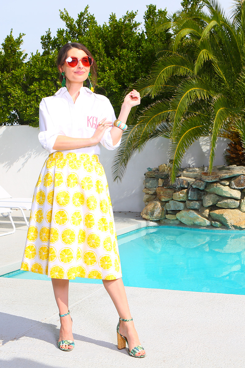 Love this lemon skirt! | Kelly Golightly