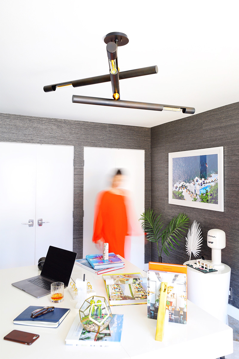 Fred Baby’s Midcentury Modern Office Makeover With Troy Lighting