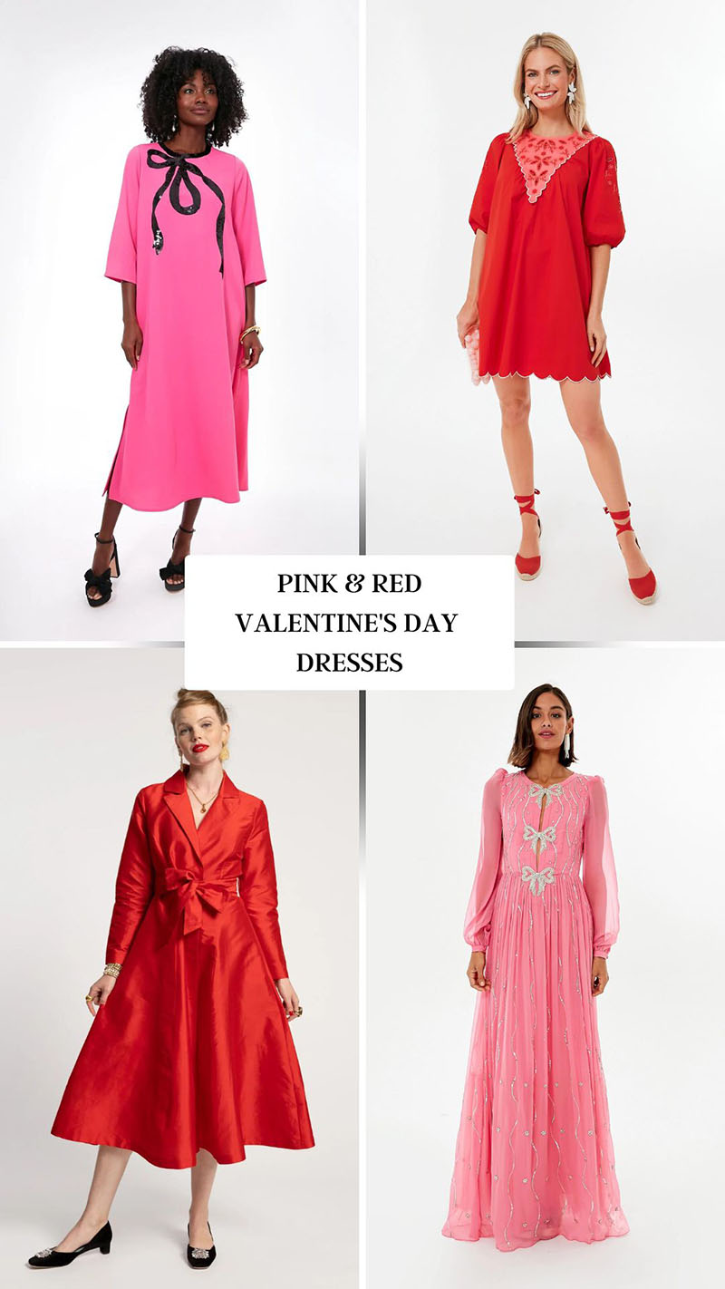 Pink and Red Valentine’s Day Dresses